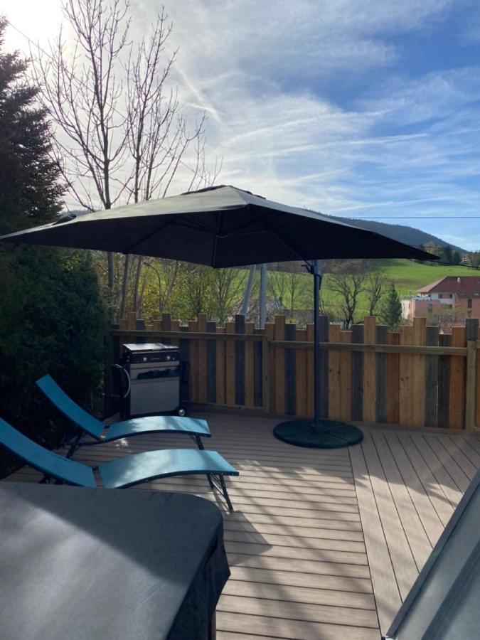 Au-Doux-Altic Chalet Romantique Avec Jacuzzi Et Sauna Métabief Exteriér fotografie