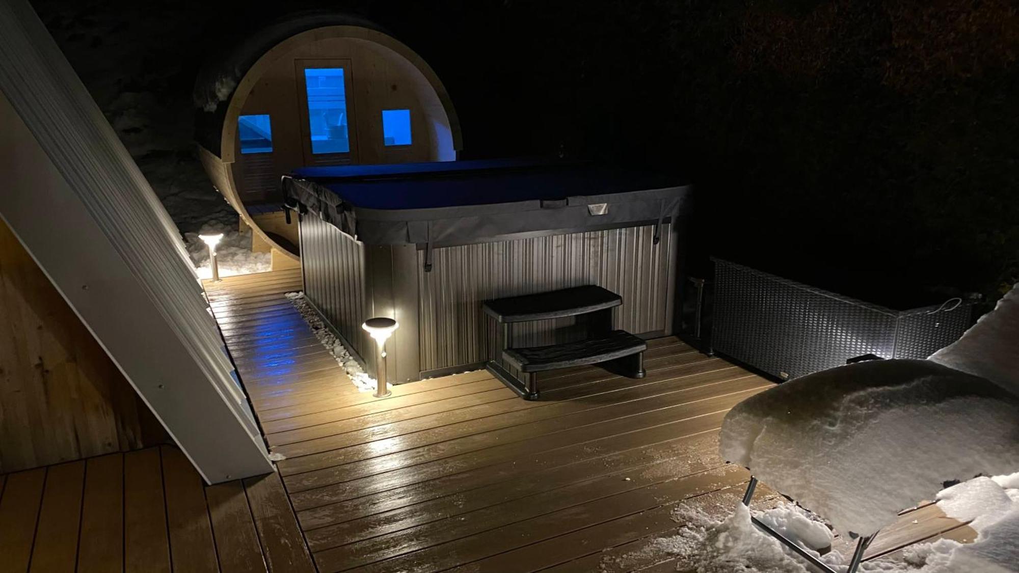 Au-Doux-Altic Chalet Romantique Avec Jacuzzi Et Sauna Métabief Exteriér fotografie