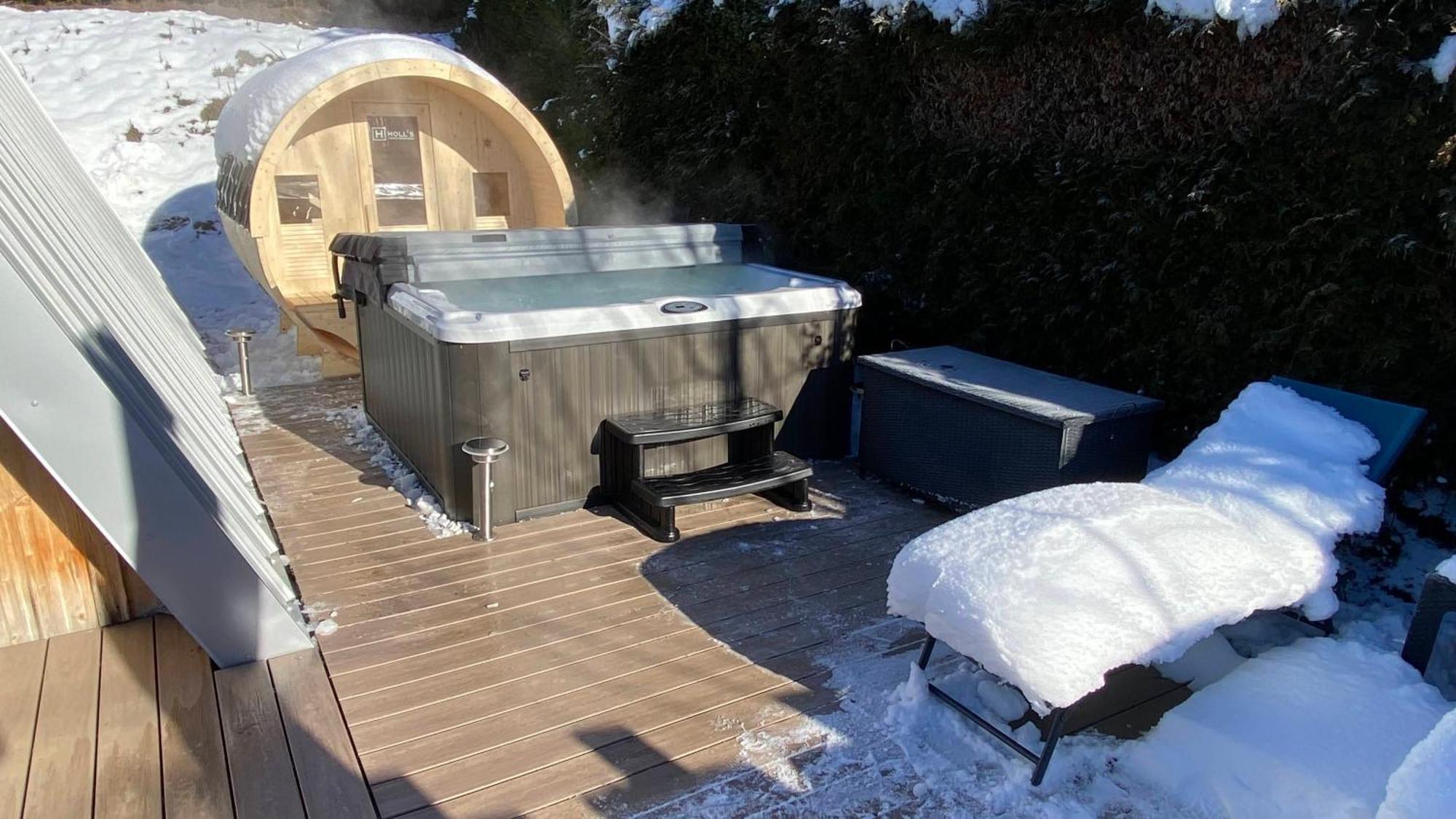 Au-Doux-Altic Chalet Romantique Avec Jacuzzi Et Sauna Métabief Exteriér fotografie