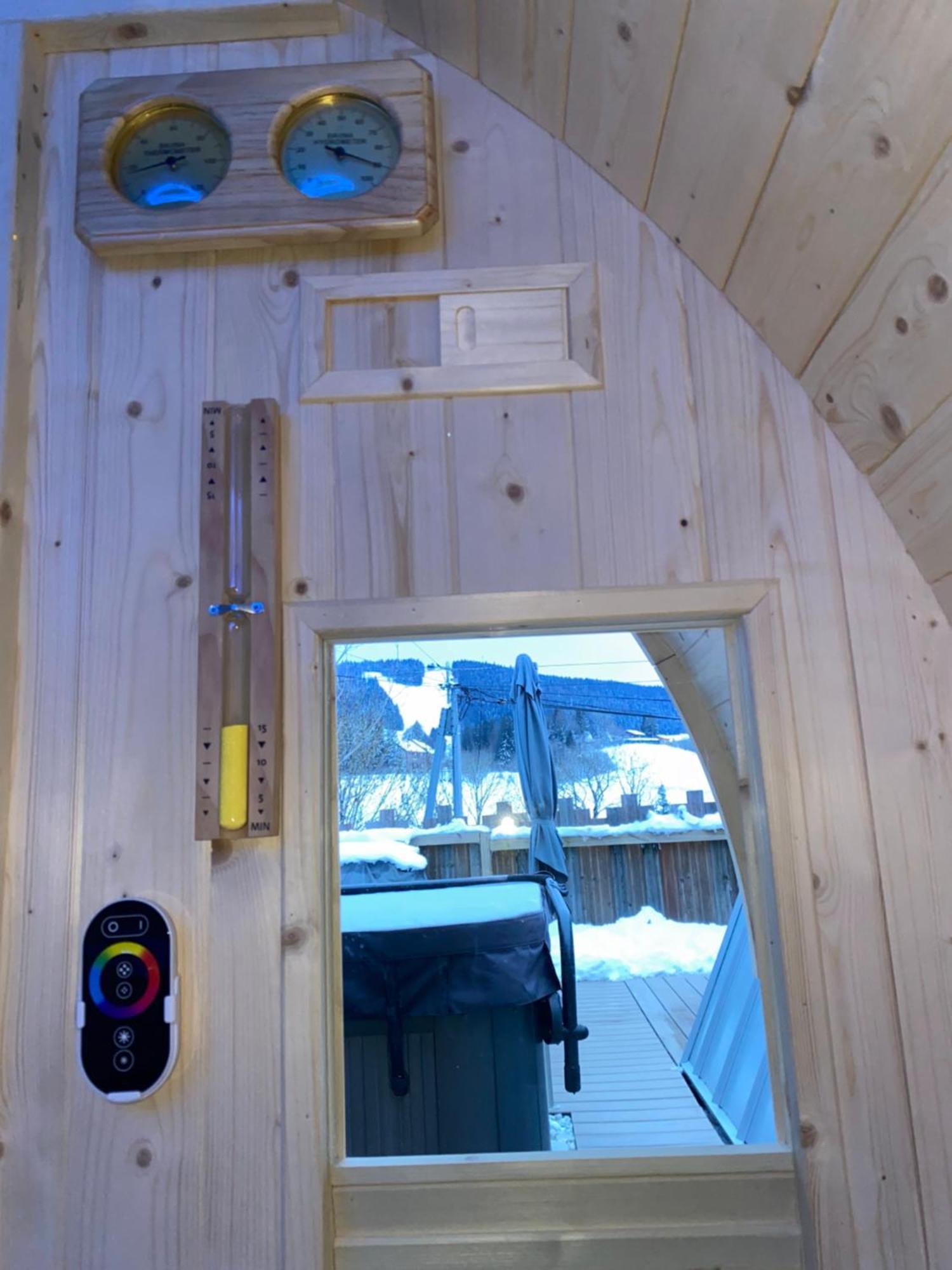 Au-Doux-Altic Chalet Romantique Avec Jacuzzi Et Sauna Métabief Exteriér fotografie